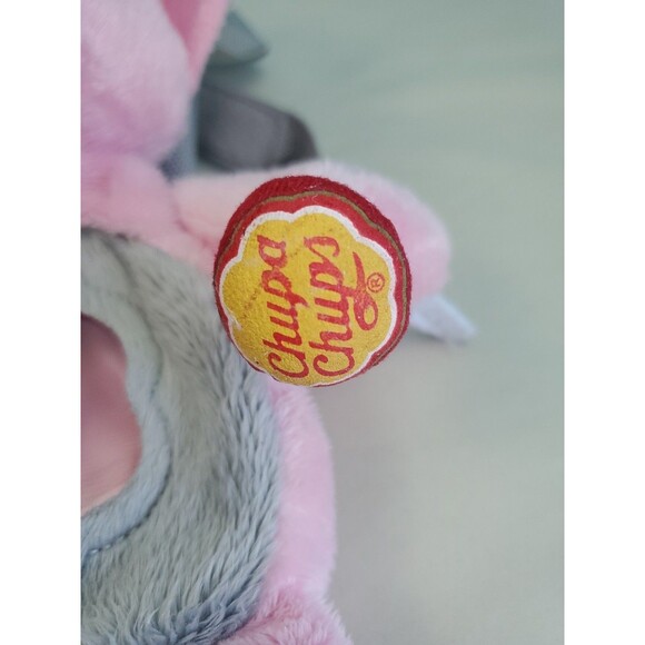 Chupa Chups Pink Triceratops Dinosaur Plush Backpack Promo Carry Bag 12" - Picture 5 of 9